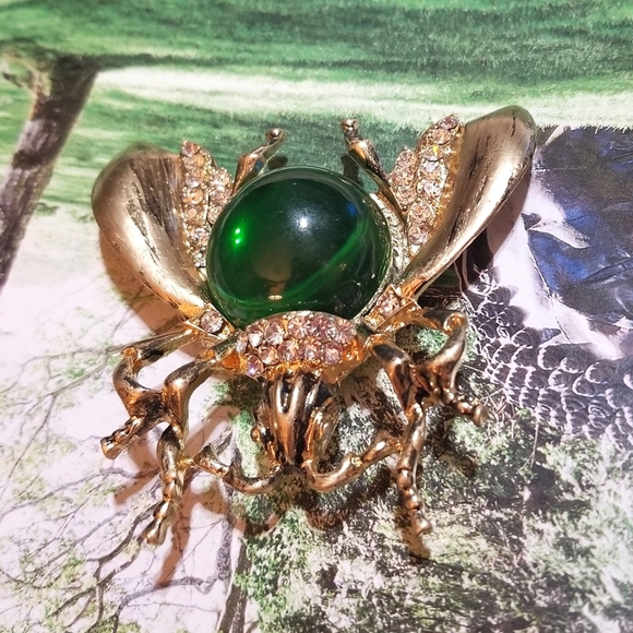 HUGE Jelly Belly Fly Brooch - Picture 3 of 7
